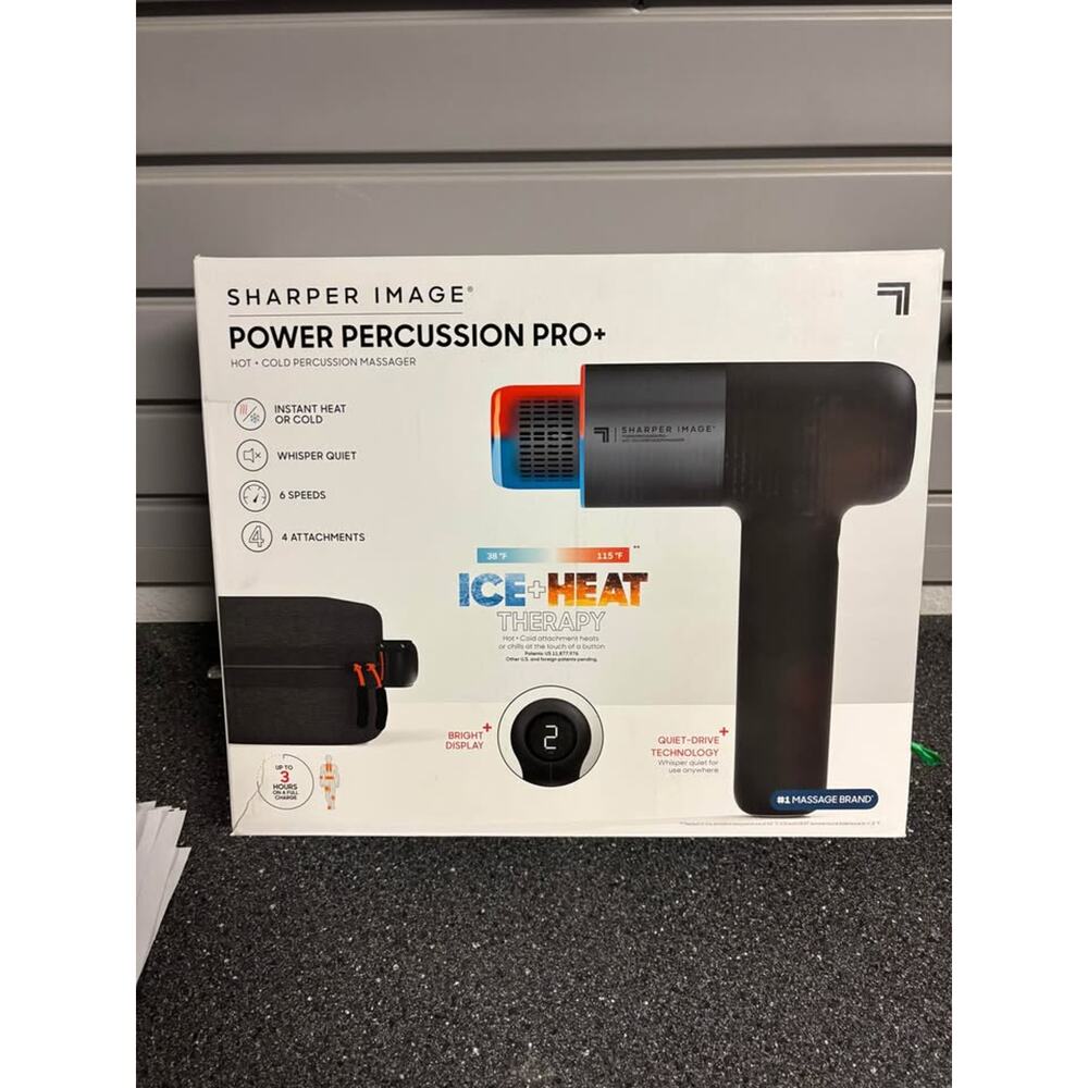 SHARPER IMAGE Percussion Pro plus Hot / Cold Massager